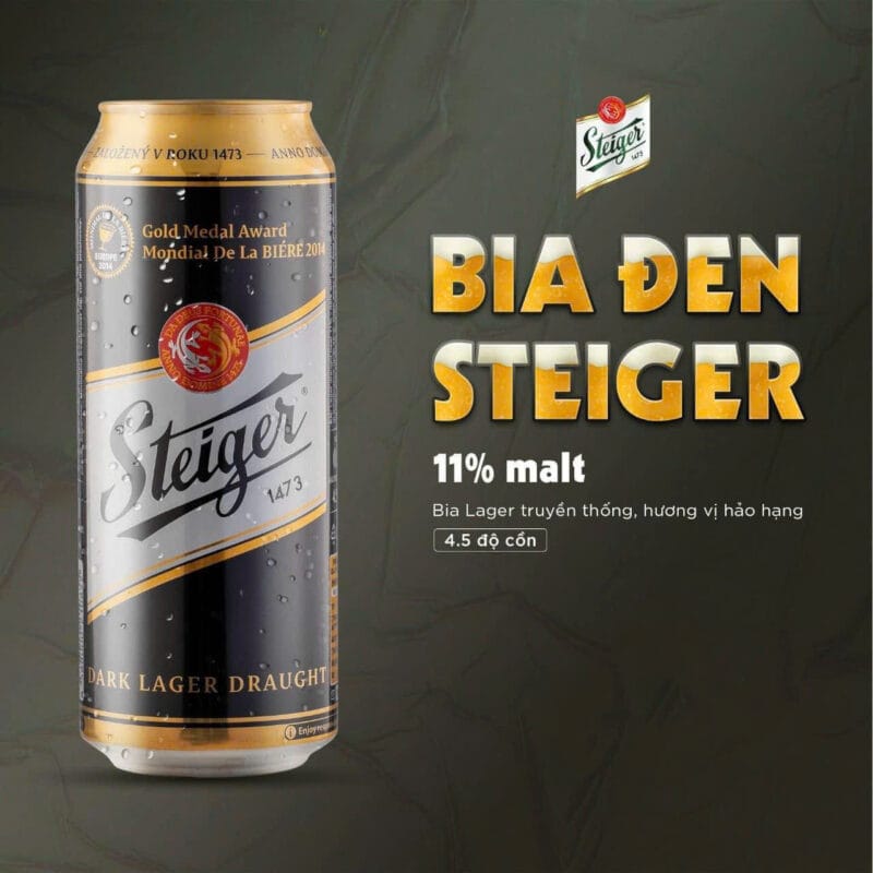 Giá bán bia Steiger đen 2025
